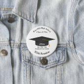 Create-Your-Own Mortarboard Class Reunion Button 缶バッジ (インサイチュ)