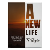 Create your own motivational customized text  ポスター (正面)