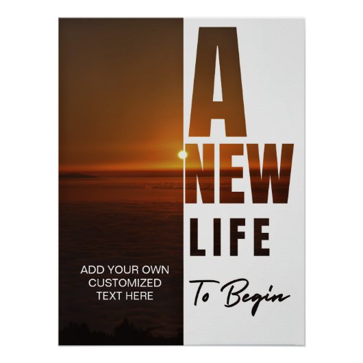 Create your own motivational customized text  ポスター (正面)