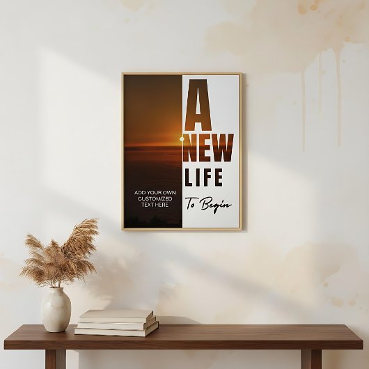 Create your own motivational customized text ポスター