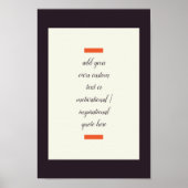 Create Your Own Motivational / Inspirational Quote ポスター (正面)