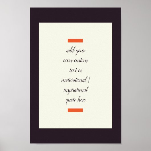 Create Your Own Motivational / Inspirational Quote ポスター (正面)