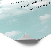 Create Your Own Motivational Quote - Blue Sky ポスター (角)