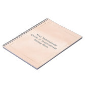 Create Your Own Motivational Quote Blush Pink Gold ノートブック (左側)