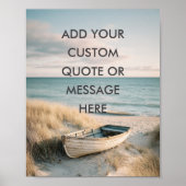 Create Your Own Motivational Quote - Coastal Rowbo ポスター (正面)