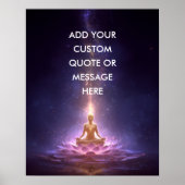Create Your Own Motivational Quote – Cosmic Buddha ポスター (正面)