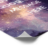 Create Your Own Motivational Quote - Galaxy Nebula ポスター (角)