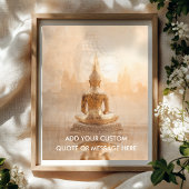 Create Your Own Motivational Quote - Golden Buddha ポスター