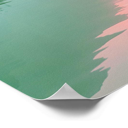 Create Your Own Motivational Quote- Lake-Mountain ポスター (角)