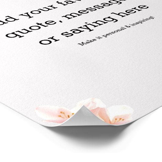 Create Your Own Motivational Quote Poster ポスター (角)