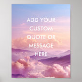Create Your Own Motivational Quote- Sky-Mountain ポスター (正面)