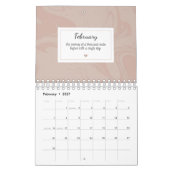 Create Your Own Motivational Quotes Marble Effect カレンダー (2月 2027)