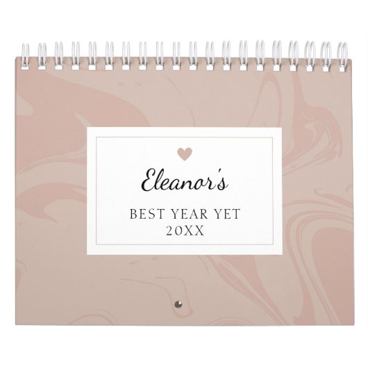 Create Your Own Motivational Quotes Marble Effect カレンダー (カバー)