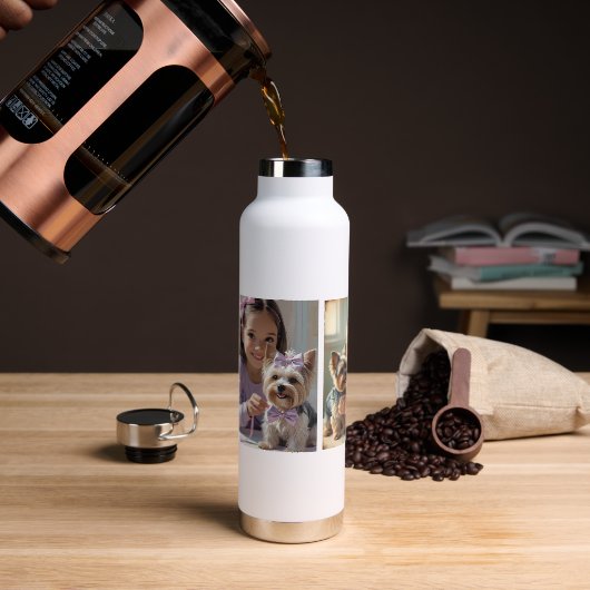 Create Your Own Mug of Beautiful Memories ウォーターボトル (コーヒー (回転後))