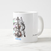Create your own musical symphony  ジャンボコーヒーマグカップ (正面右)