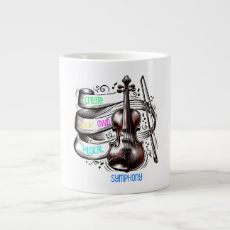 Create your own musical symphony  ジャンボコーヒーマグカップ