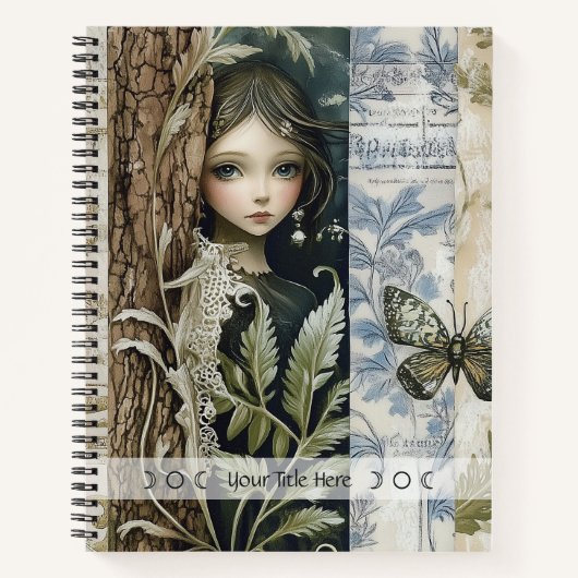Create Your Own Mystical Maiden Botanical ノートブック (正面)