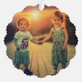 Create your own nordic family photo christmas オーナメントカード (裏面)