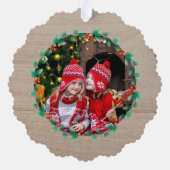 Create your own nordic family photo christmas オーナメントカード (裏面)