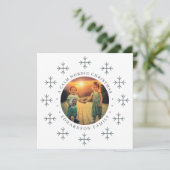 Create your own nordic family photo christmas シーズンカード (スタンド正面)