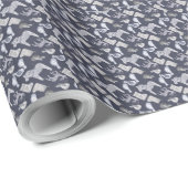 Create Your Own Nordic Grey Horses, Deer & Birds ラッピングペーパー (ロールコーナー)