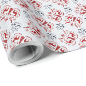 Create Your Own Nordic Red Deer & Trees ラッピングペーパー (ロールコーナー)