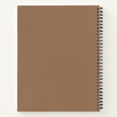 Create Your Own Ornate Gilded Beige Brown ノートブック (裏面)