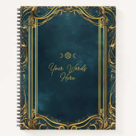 Create Your Own Ornate Teal & Gold ノートブック