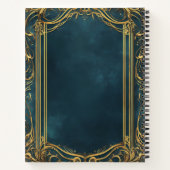 Create Your Own Ornate Teal & Gold ノートブック (裏面)