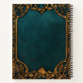 Create Your Own Ornate Teal & Tarnished Gold ノートブック (裏面)