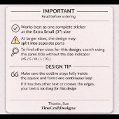 Create Your Own Pair of Custom Quote Verse HotP XS シール