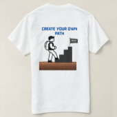 Create Your Own Path – Success Steps Graphic Tee Tシャツ (デザイン裏面)