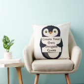 Create Your Own Penguin Quote クッション (椅子)