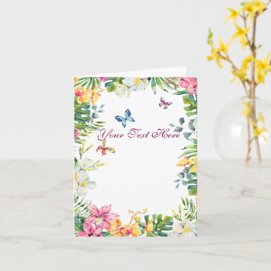 Create Your Own personalize カード (黄色い花)