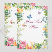 Create Your Own personalize サンキューカード (正面/裏面)