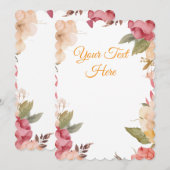 Create Your Own personalize シーズンカード (正面/裏面)