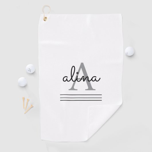 Create Your Own Personalize Monogram ゴルフタオル (インサイチュ)