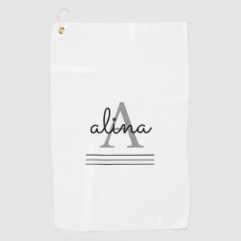 Create Your Own Personalize Monogram ゴルフタオル