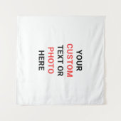 Create Your Own Personalize Square タペストリー (正面(横))