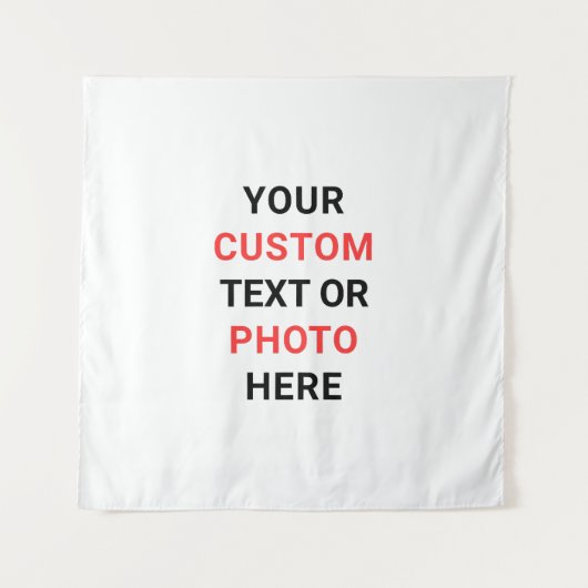 Create Your Own Personalize Square タペストリー (正面)