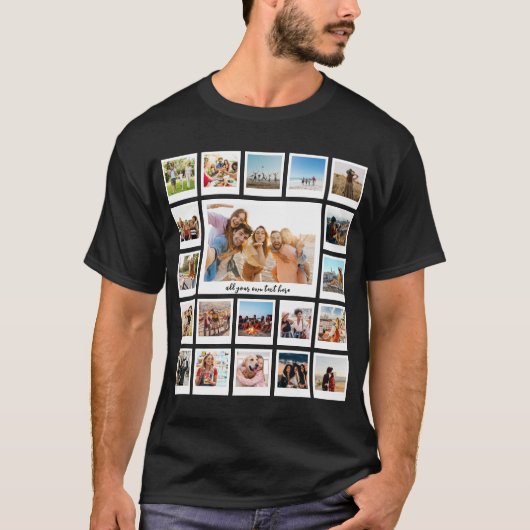Create Your Own Personalized 20 Photo Collage Tシャツ (正面)
