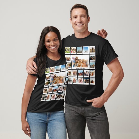 Create Your Own Personalized 20 Photo Collage Tシャツ (ユニセックス)
