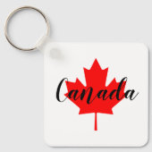 Create Your Own Personalized Canada Red Maple Leaf キーホルダー (正面)