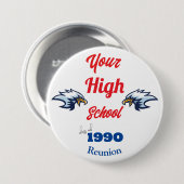 Create Your Own Personalized Class Reunion Button 缶バッジ (正面&裏面)