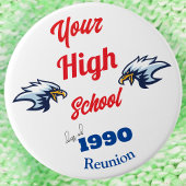Create Your Own Personalized Class Reunion Button 缶バッジ