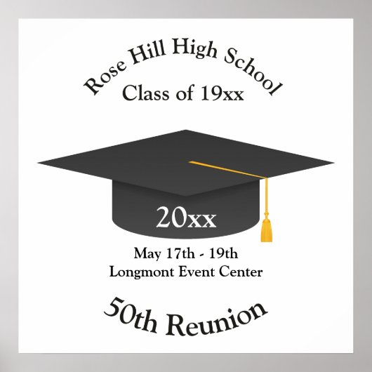 Create Your Own Personalized Class Reunion Poster ポスター (正面)