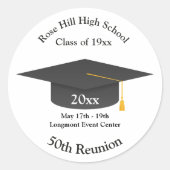 Create Your Own Personalized Class Reunion Sticker ラウンドシール (正面)