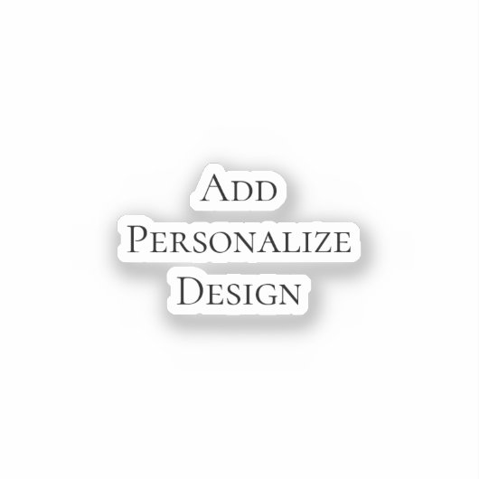 Create Your Own Personalized Custom シール (正面)