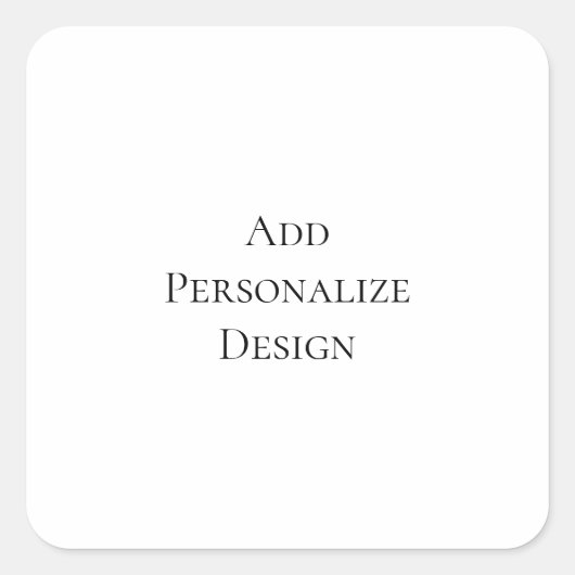Create Your Own Personalized Custom スクエアシール (正面)