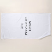 Create Your Own Personalized Custom  ビーチタオル (正面)